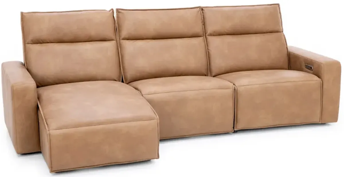 Direct Design Reinvent Your Space 3-Pc. Power Headrest Reclining Chaise Sofa