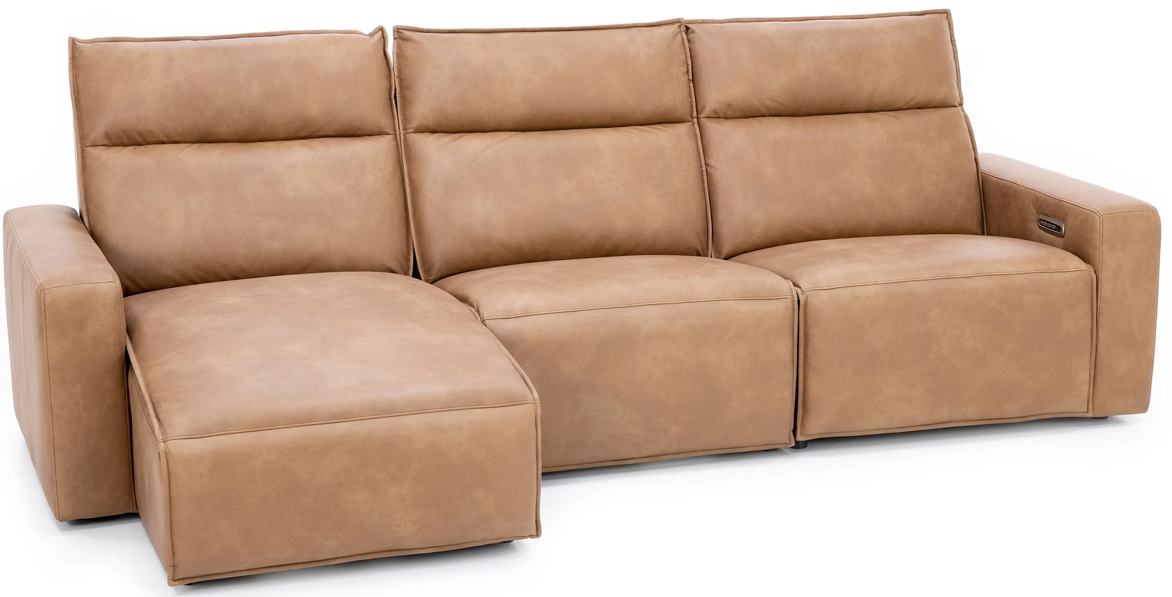 Direct Design Reinvent Your Space 3-Pc. Power Headrest Reclining Chaise Sofa