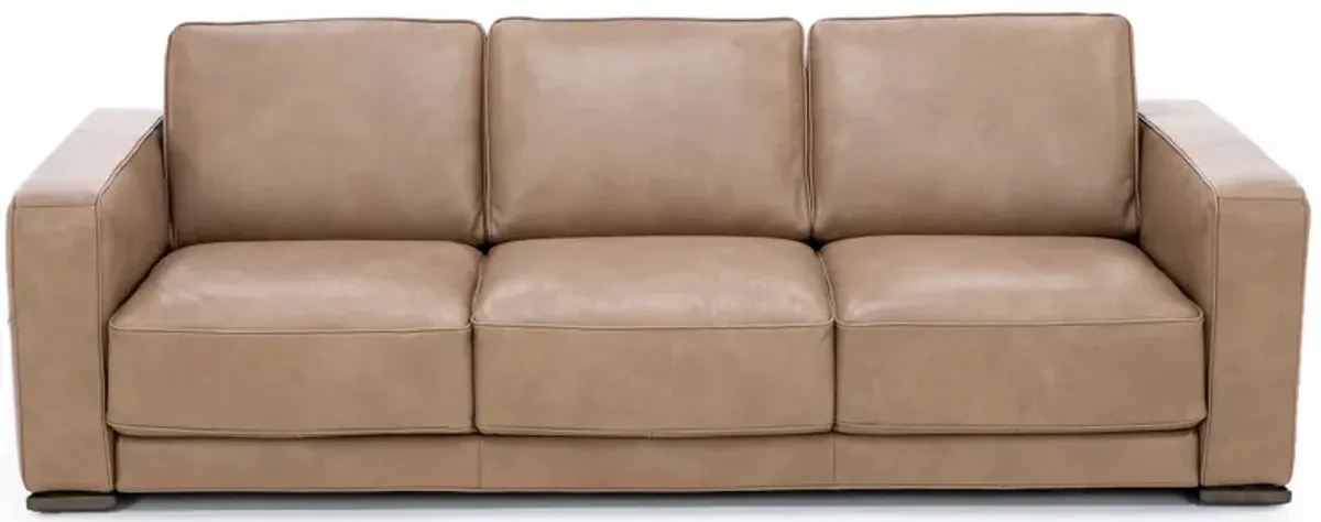 Bianca Leather Sofa in Brown