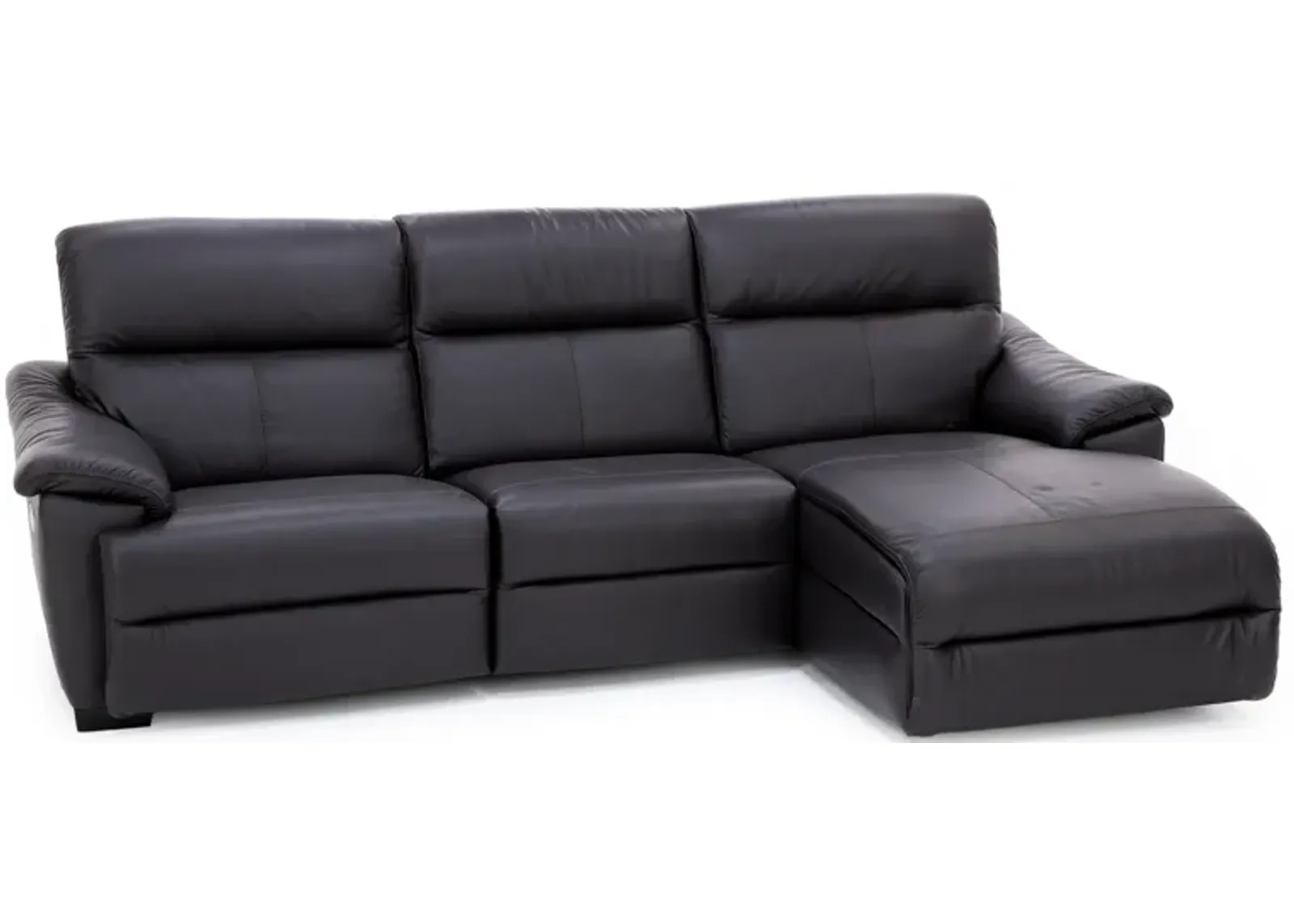 Lorenzo 3-Pc. Leather Fully Loaded Wall Saver Reclining Chaise Sofa