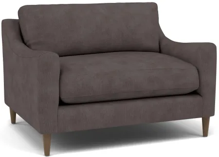Mostny Sloped Track Arm Cuddle Chair in Heavenly Mocha
