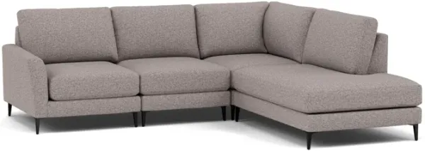 Nova 4-Pc. Sectional Right-Facing in Tech Brownstone