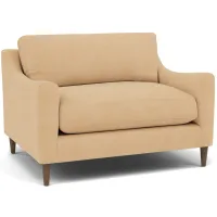 Mostny Sloped Track Arm Cuddle Chair in Heavenly Carmel