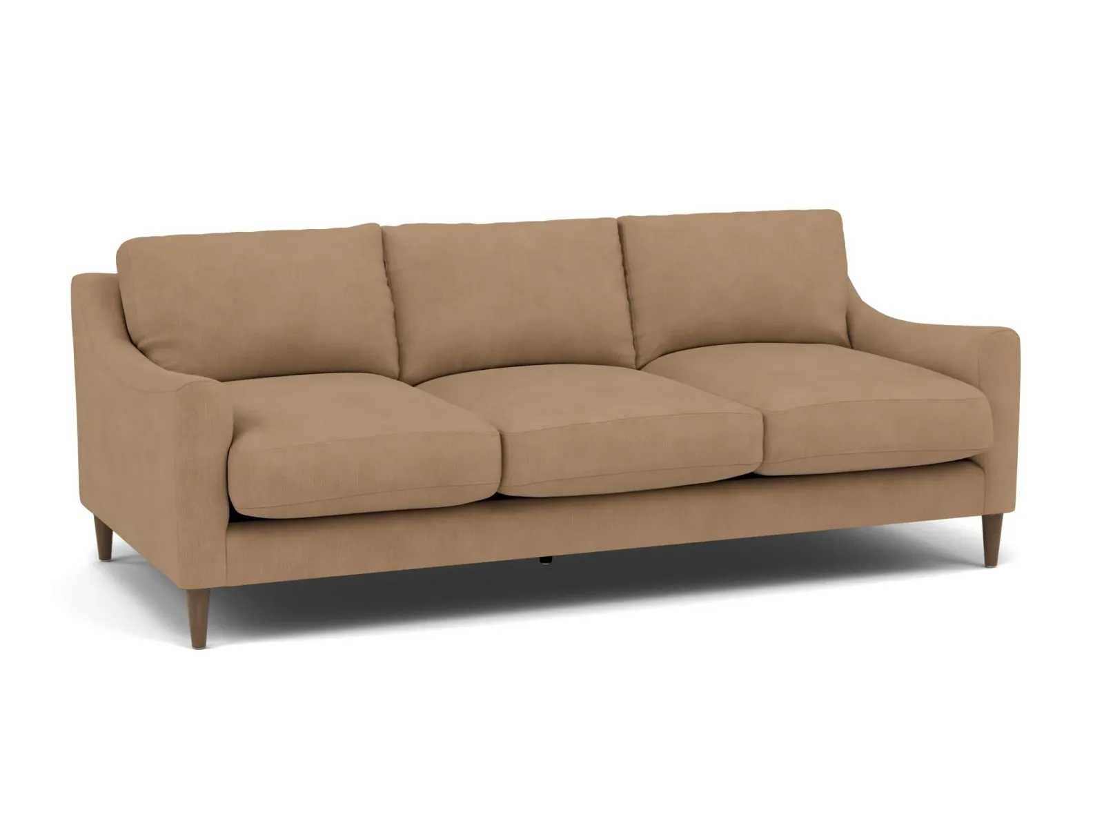 Mostny Sloped Track Arm Sofa Plus in Heavenly Cafe