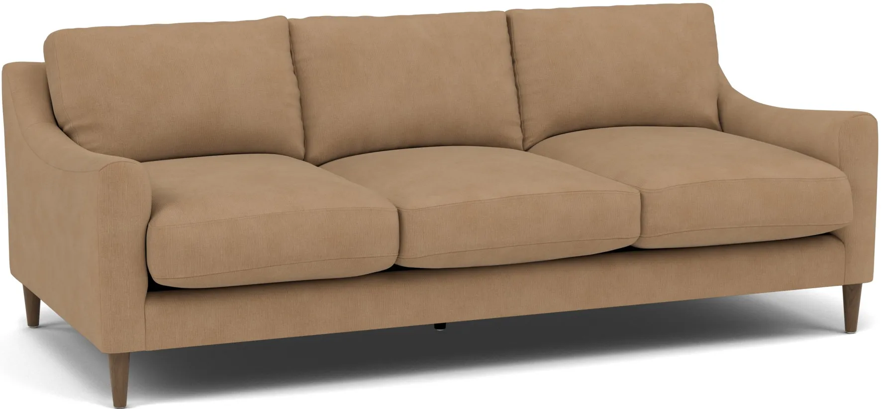 Mostny Sloped Track Arm Sofa Plus in Heavenly Cafe