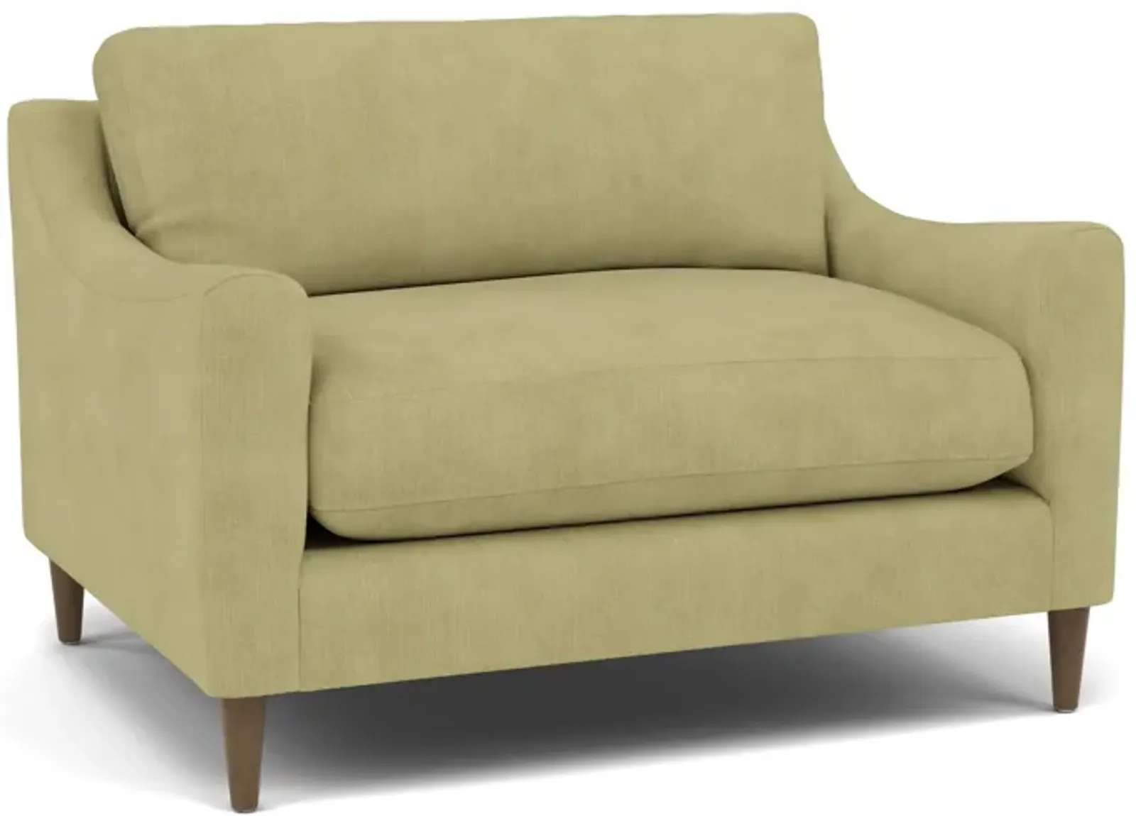 Mostny Sloped Track Arm Cuddle Chair in Heavenly Apple