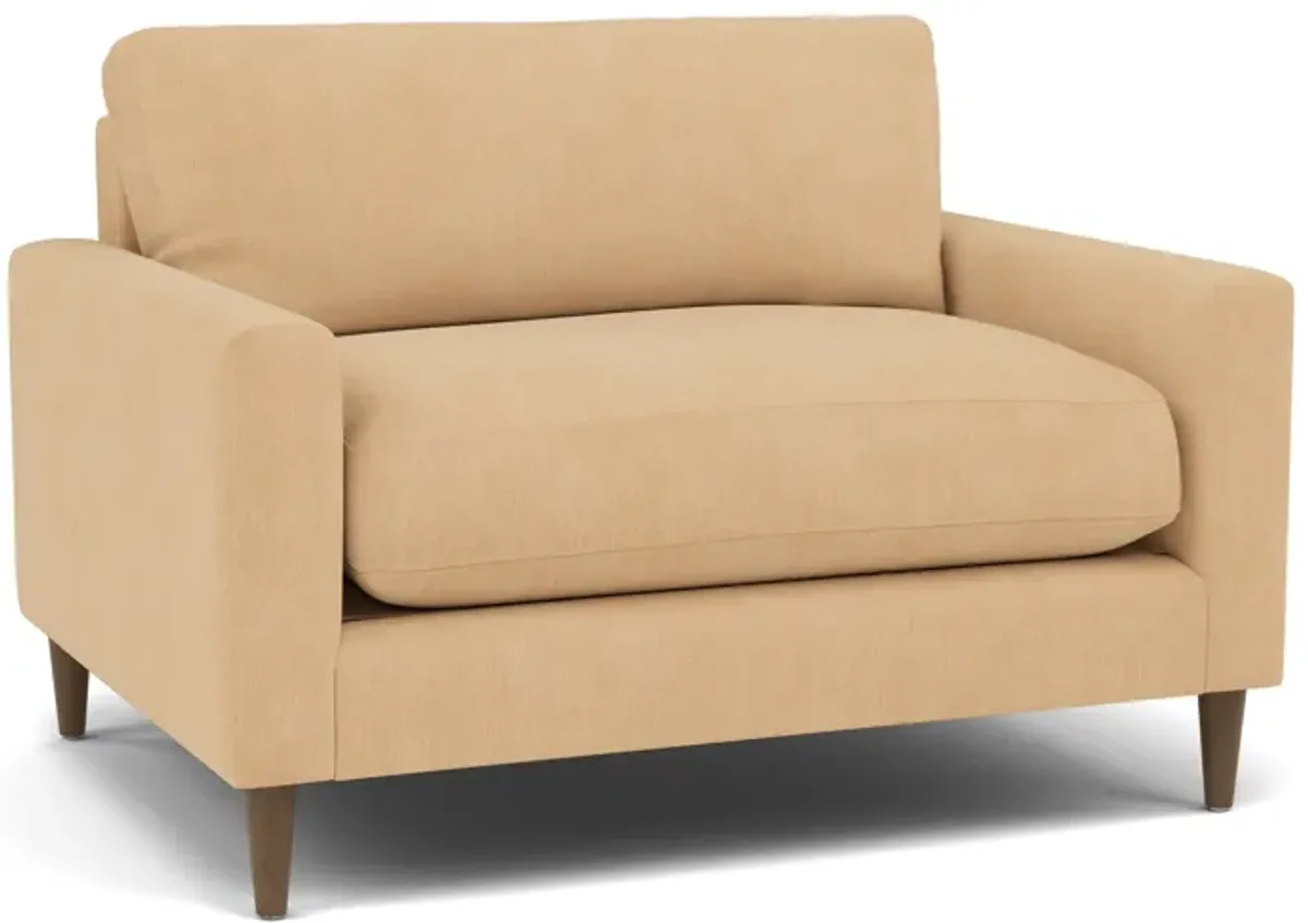 Kelvin Track Arm Cuddle Chair in Heavenly Carmel