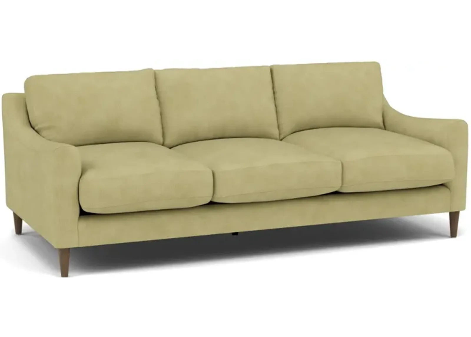 Mostny Sloped Track Arm Sofa Plus in Heavenly Apple