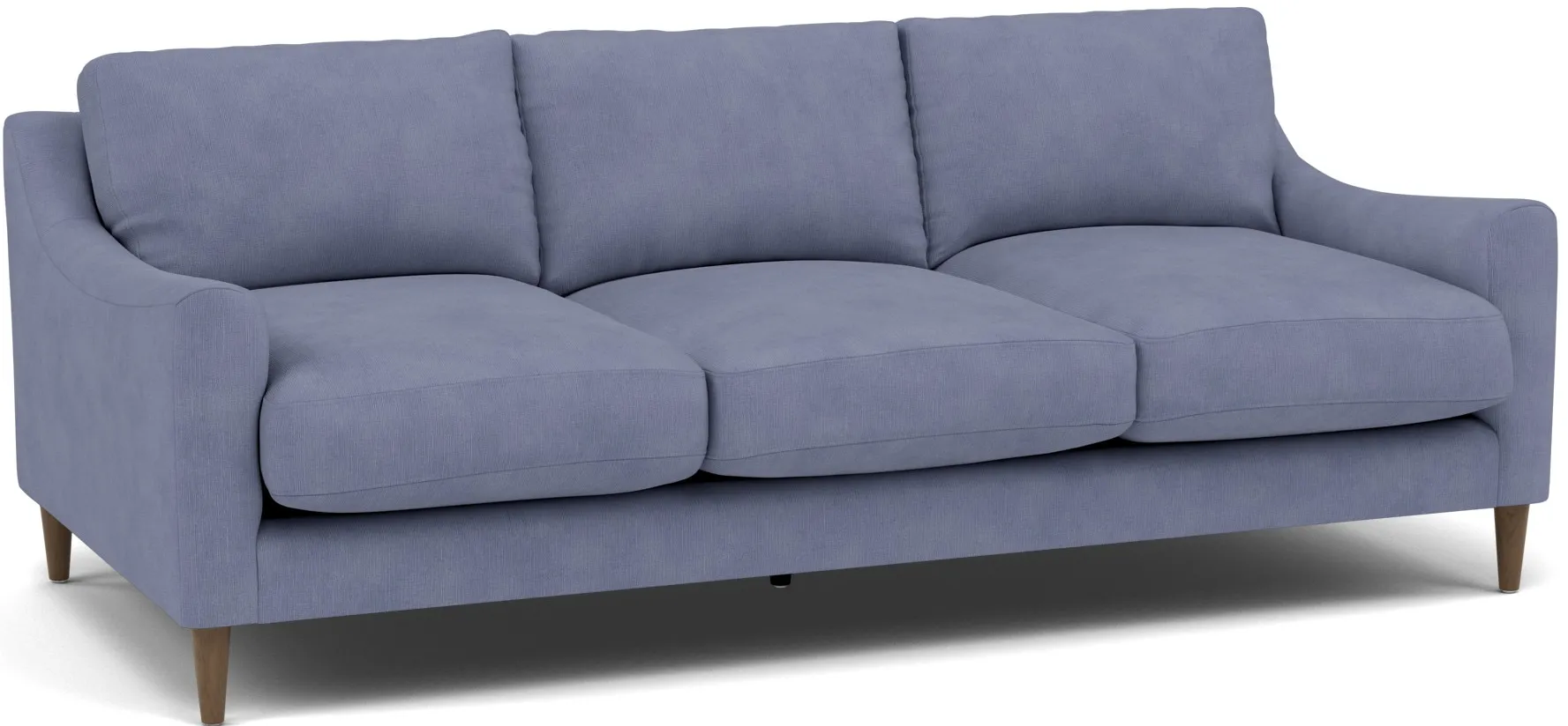 Mostny Sloped Track Arm Sofa Plus in Heavenly Naval