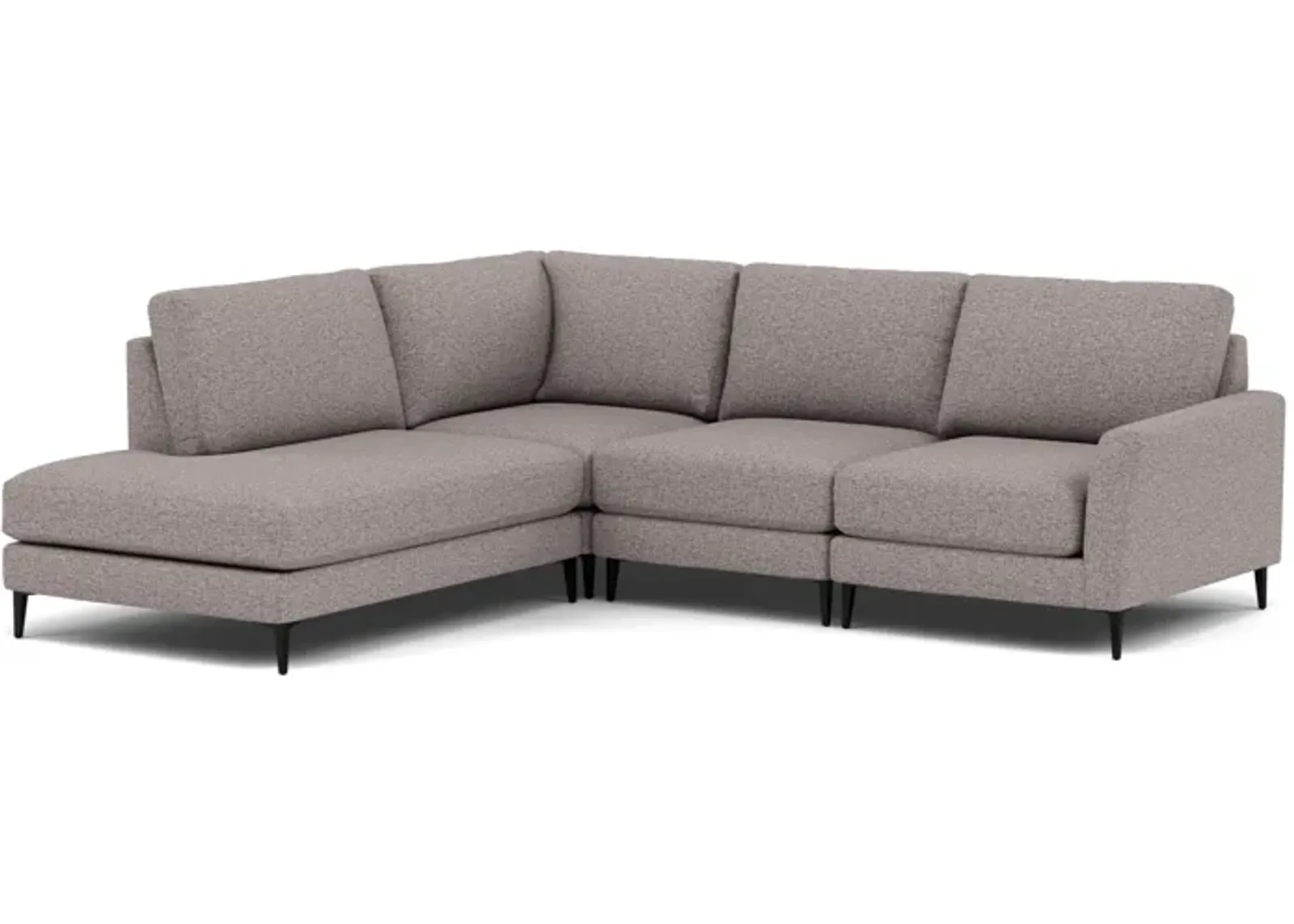 Nova 4-Pc. Sectional Left-Facing in Tech Oak