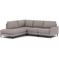 Nova 4-Pc. Sectional Left-Facing in Tech Brownstone