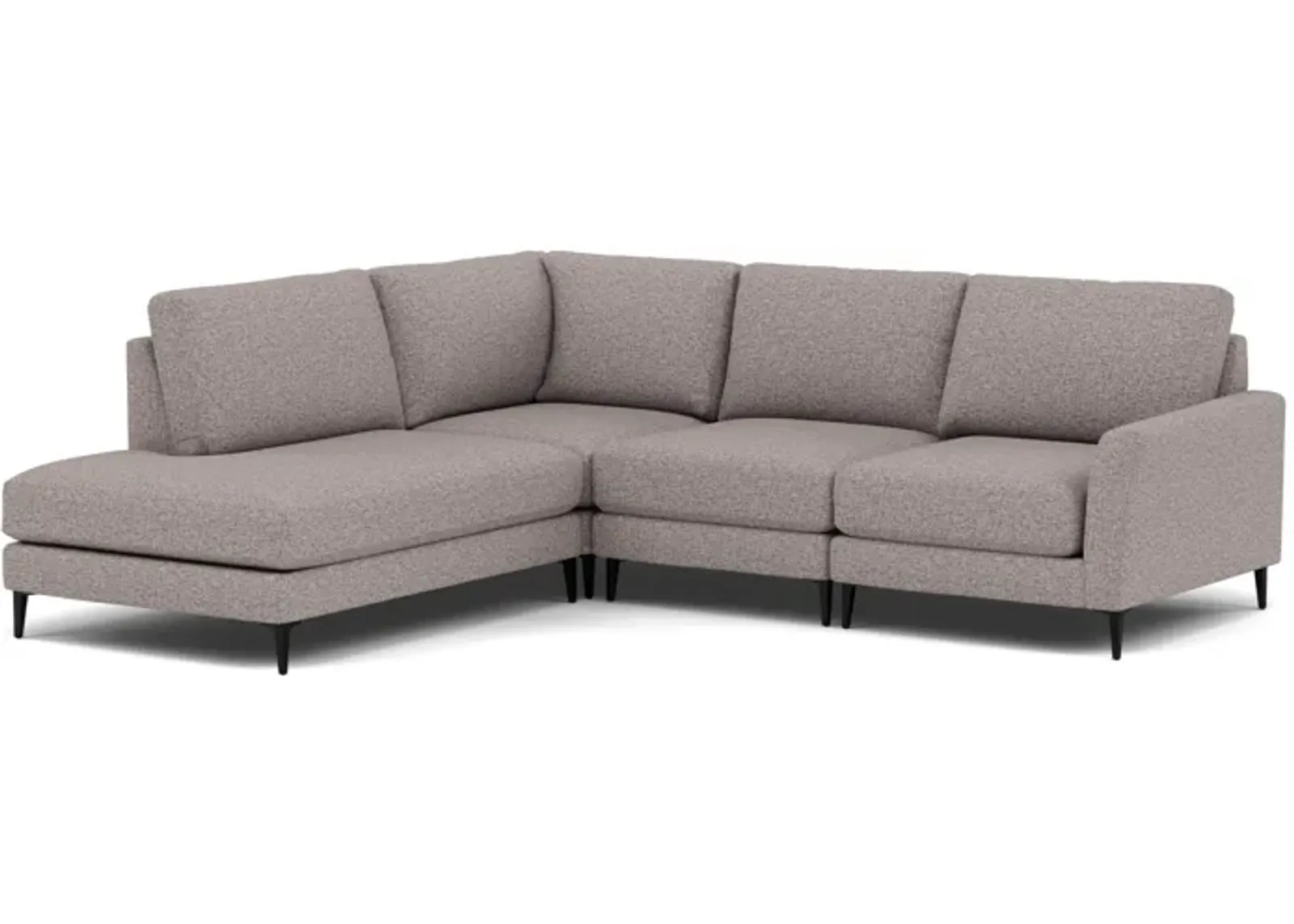 Nova 4-Pc. Sectional Left-Facing in Tech Brownstone