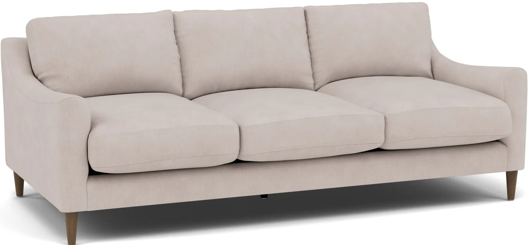 Mostny Sloped Track Arm Sofa Plus in Heavenly Cinder