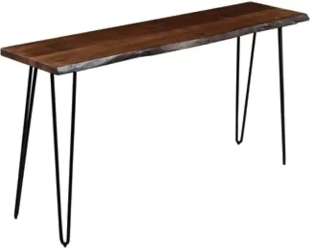 Live Edge Chestnut Console Bar Table