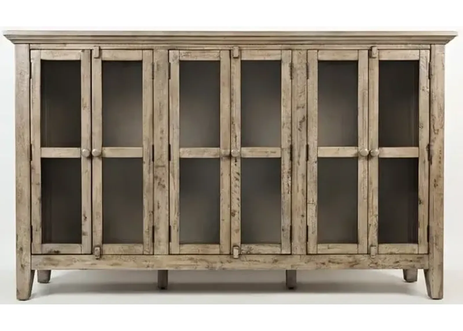 Rustic Shores Weathered Grey 6 Door High Cabinet