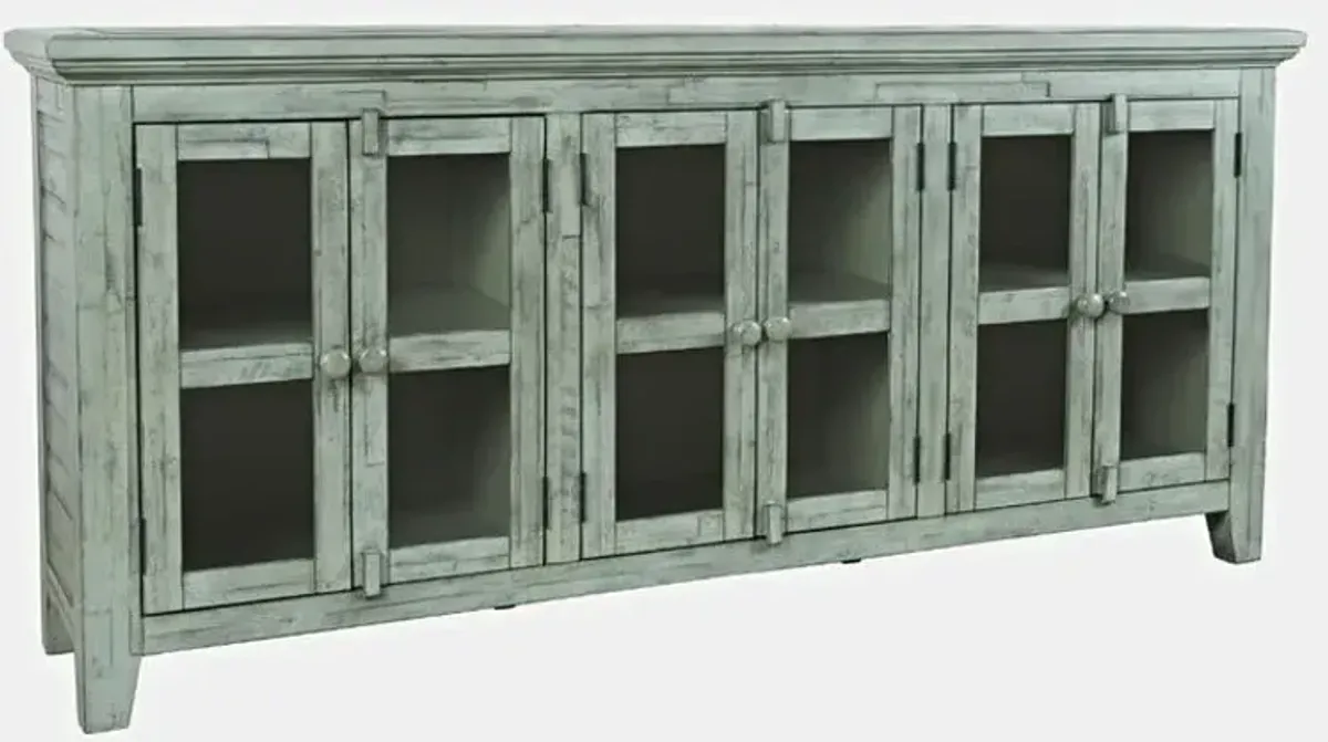 Rustic Shores Surfside 6 Door Low Cabinet