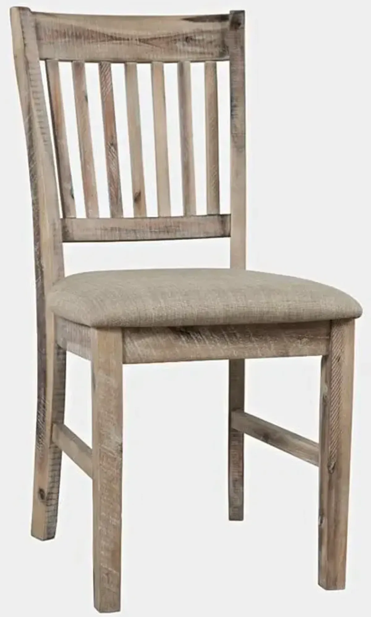 Rustic Shores Grey Wash Upholstered Desk Chair