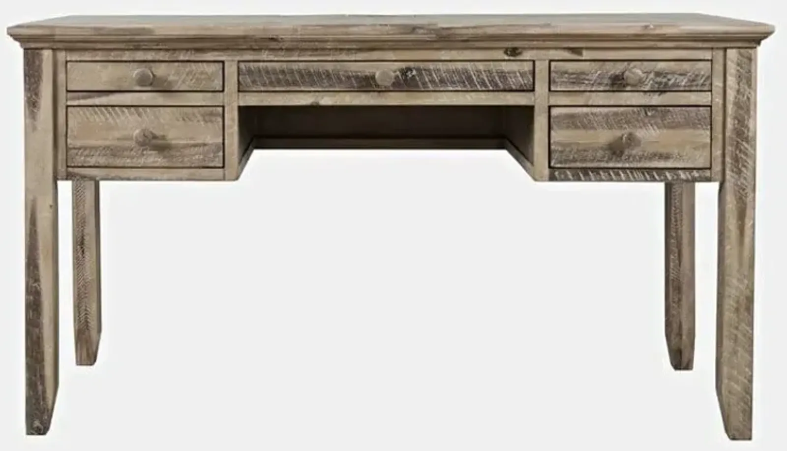 Rustic Shores Grey Wash Power Desk