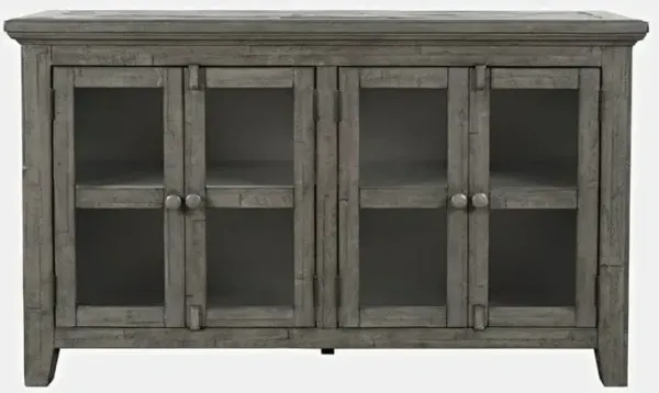 Rustic Shores Stone 4 Door Low Cabinet