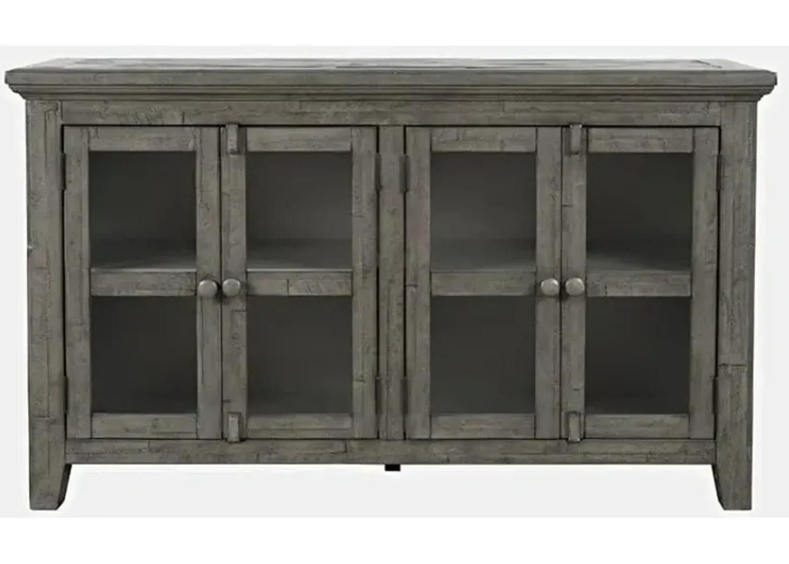 Rustic Shores Stone 4 Door Low Cabinet