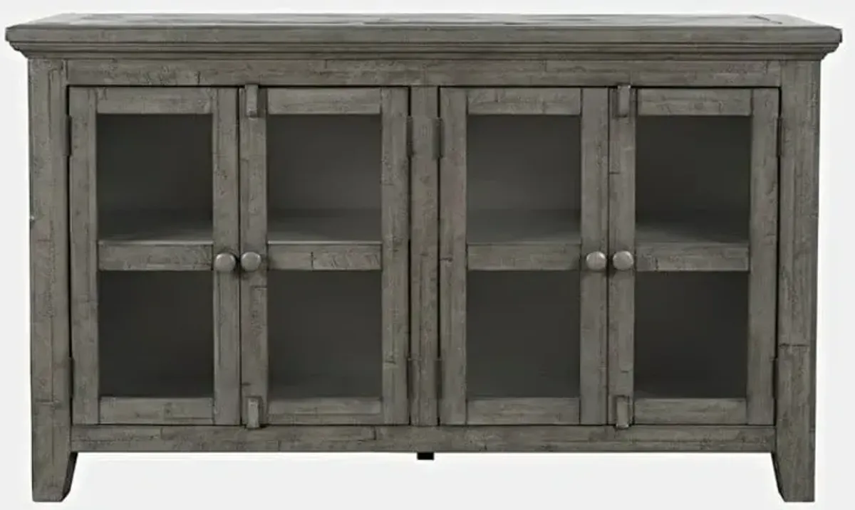 Rustic Shores Stone 4 Door Low Cabinet