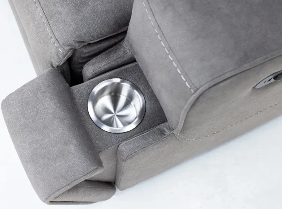 Royal 6-Pc. Fully Loaded Zero Gravity Reclining Modular With Wireless Remote In Elephant With 2 Recl