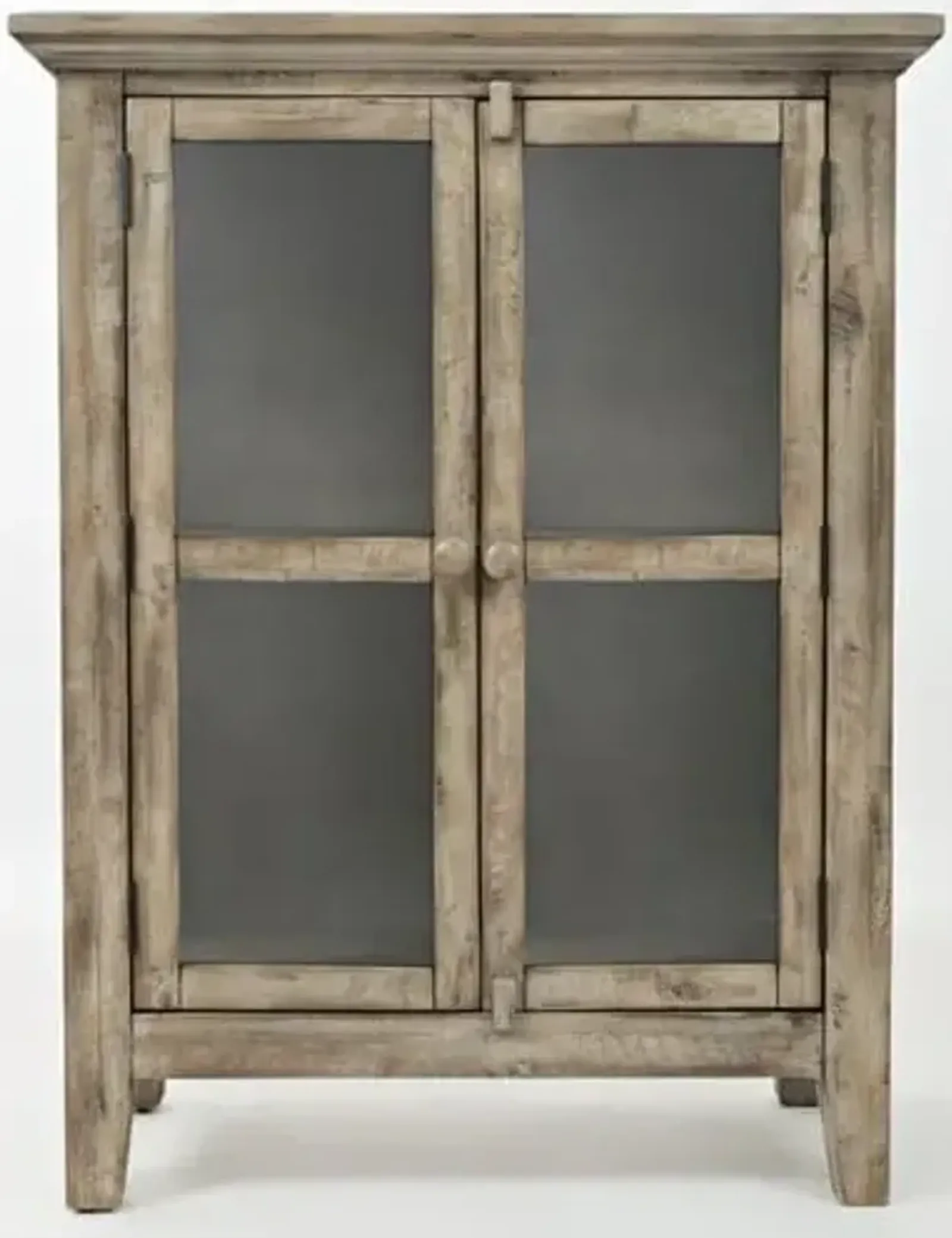 Rustic Shores Grey Wash 2 Door High Cabinet