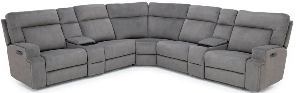 Royal 7-Pc. Fully Loaded Zero Gravity Reclining Modular with Wireless Remote