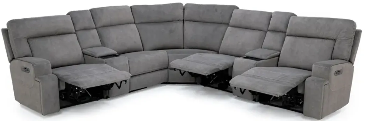 Royal 7-Pc. Fully Loaded Zero Gravity Reclining Modular with Wireless Remote