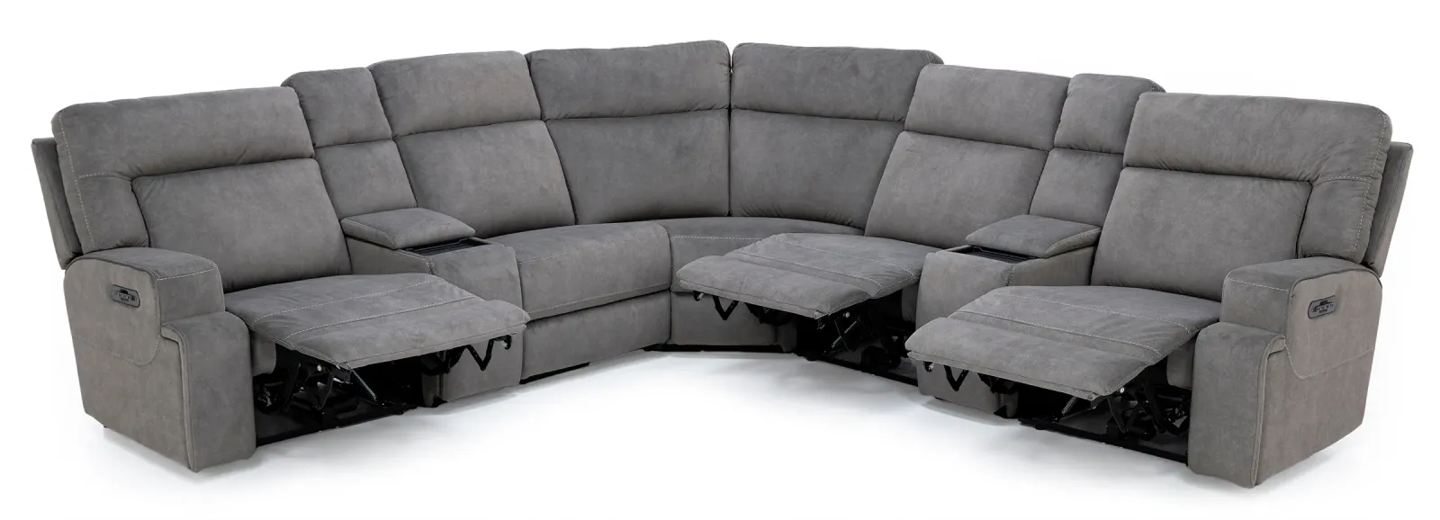 Royal 7-Pc. Fully Loaded Zero Gravity Reclining Modular with Wireless Remote