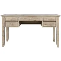 Rustic Shores Weathered Grey Power Desk