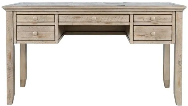 Rustic Shores Weathered Grey Power Desk