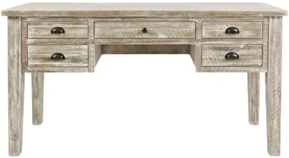 Artisan Craft Washed Grey Desk