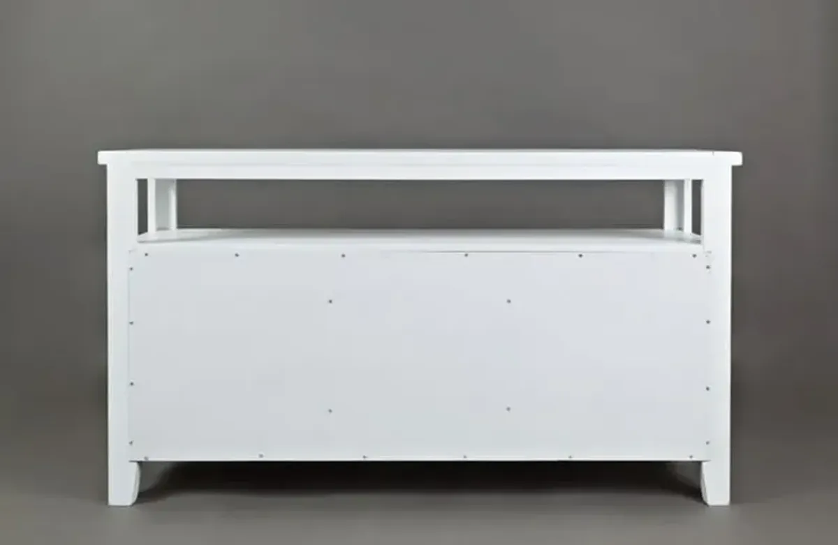 Artisan Craft Weathered White Storage Console