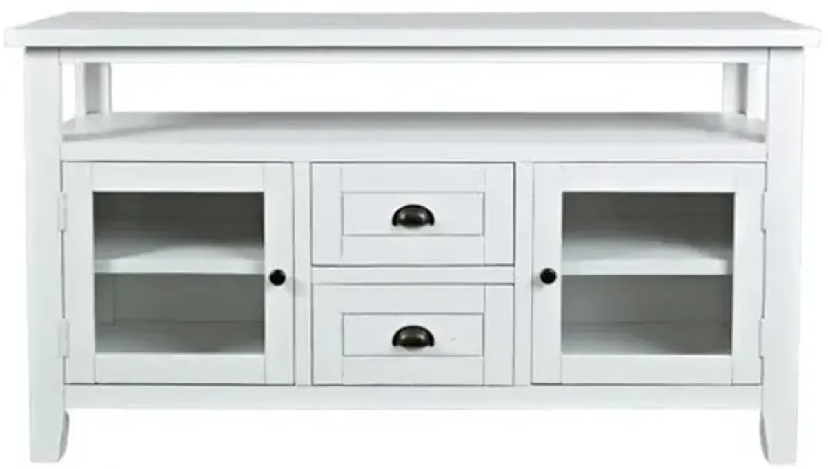 Artisan Craft Weathered White Storage Console