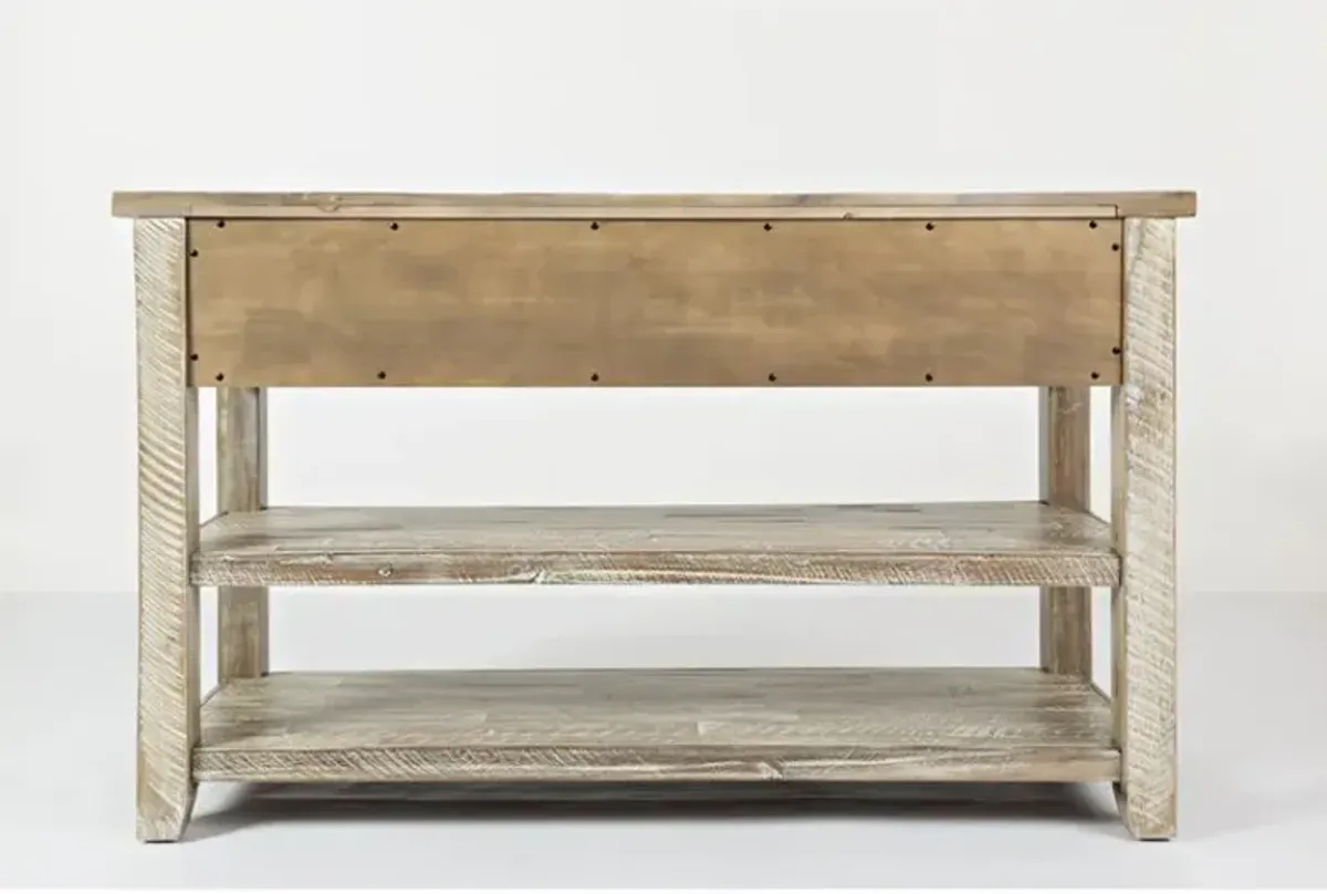 Artisan Craft Washed Grey Sofa Table