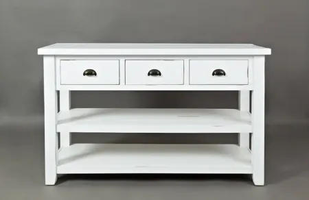 Artisan Craft Weathered White Sofa Table