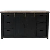 Madison County Vintage Black 60" Console