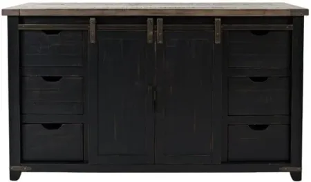 Madison County Vintage Black 60" Console