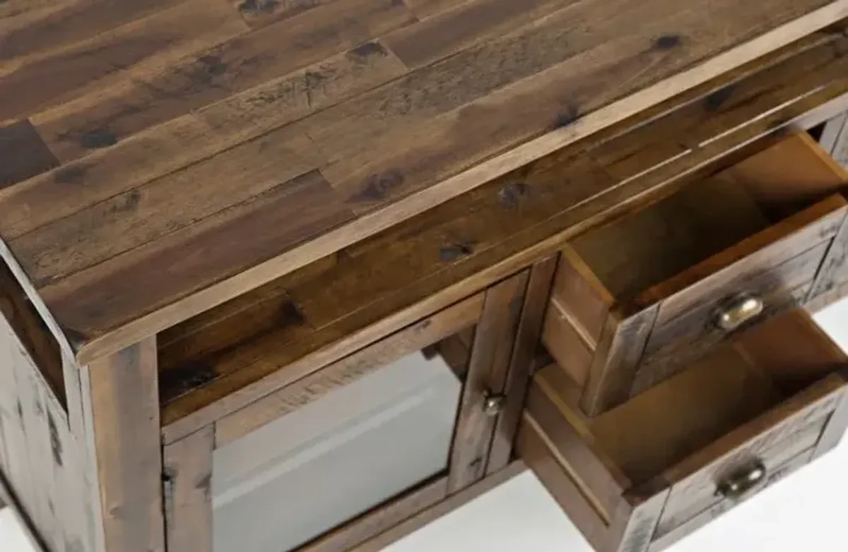 Artisan Craft Dakota Oak Storage Console