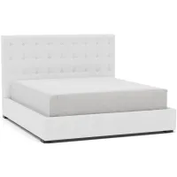 Abby King Upholstered Bed in Tech Pebble