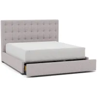 Abby King Upholstered Storage Bed in Tech Stone