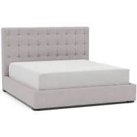 Abby King Upholstered Bed in Tech Stone