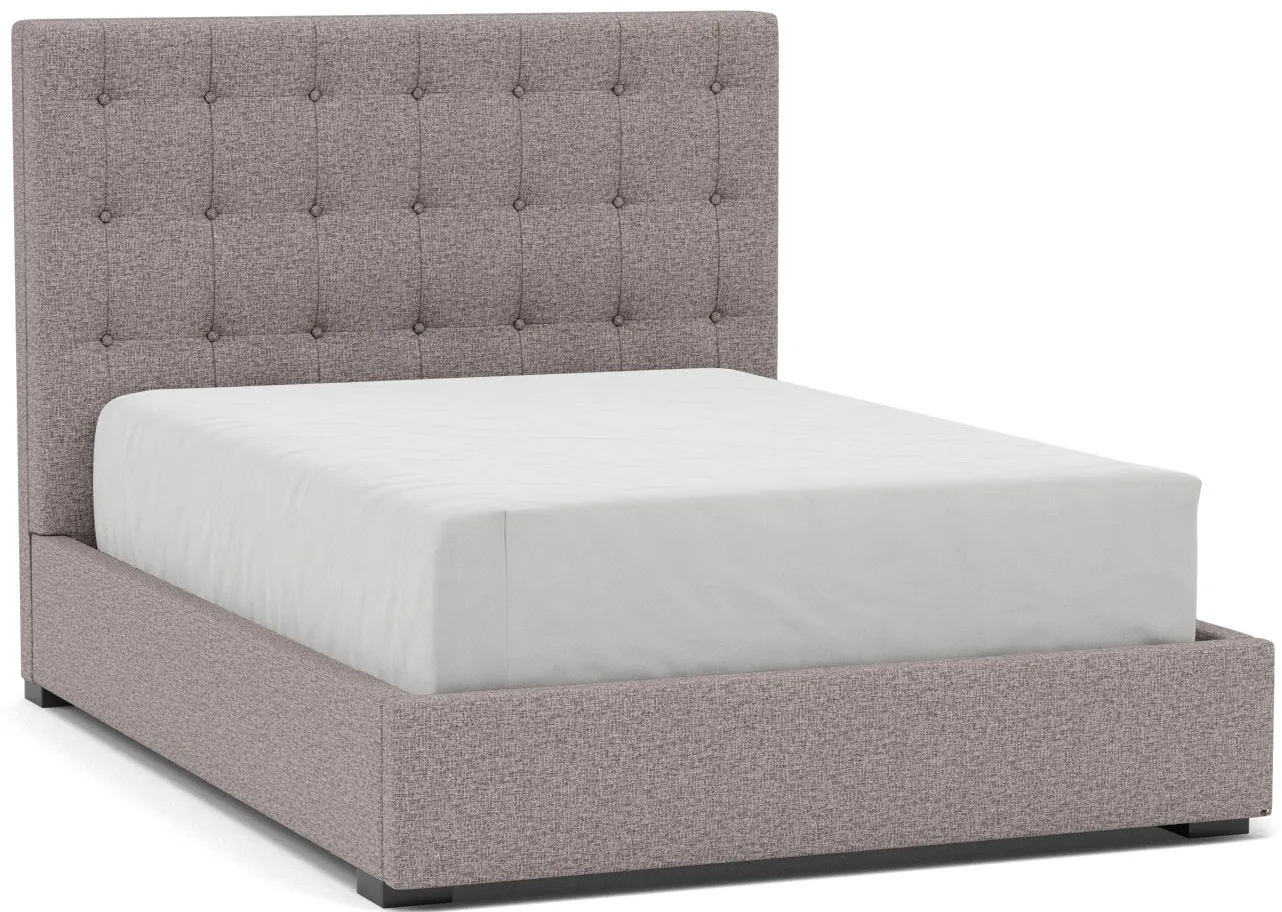 Abby Queen Upholstered Bed in Tech Oak