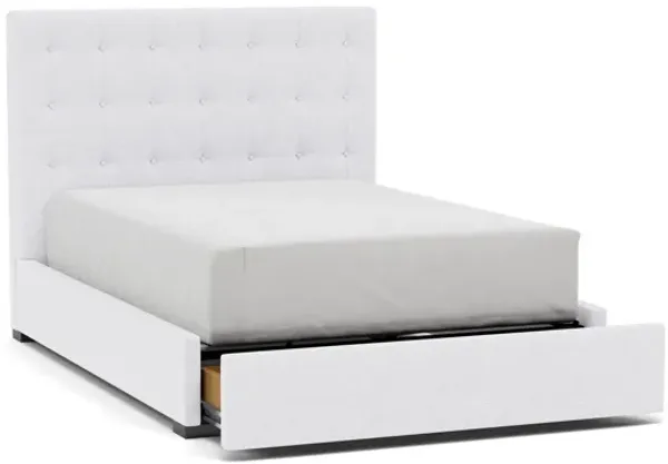 Abby Full Upholstered Storage Bed in Tech Arctic