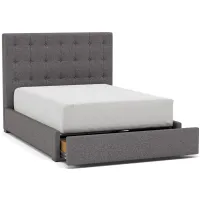 Abby Queen Upholstered Storage Bed in Merit Charcoal