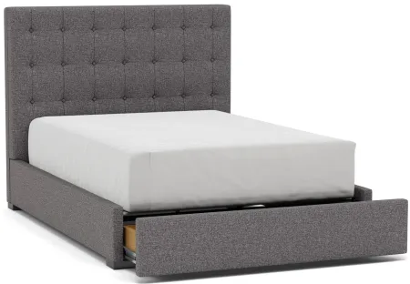 Abby Queen Upholstered Storage Bed in Merit Charcoal