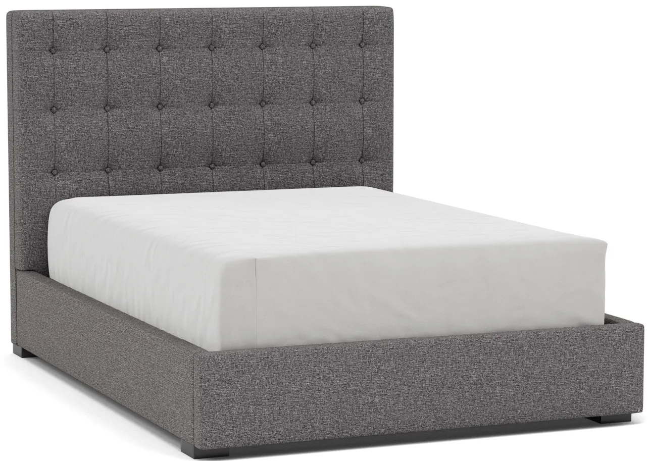 Abby Queen Upholstered Bed in Merit Charcoal