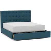 Abby King Upholstered Storage Bed in Merit Peacock