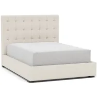 Abby Queen Upholstered Bed in Beige / Merit Pearl